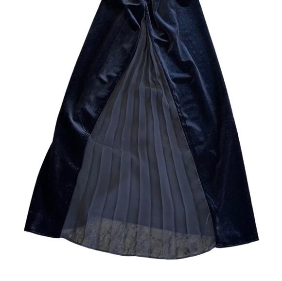 Alex Evenings Velvet Wide Leg Black Pleated High Waist Pants Size M - Picture 6 of 8